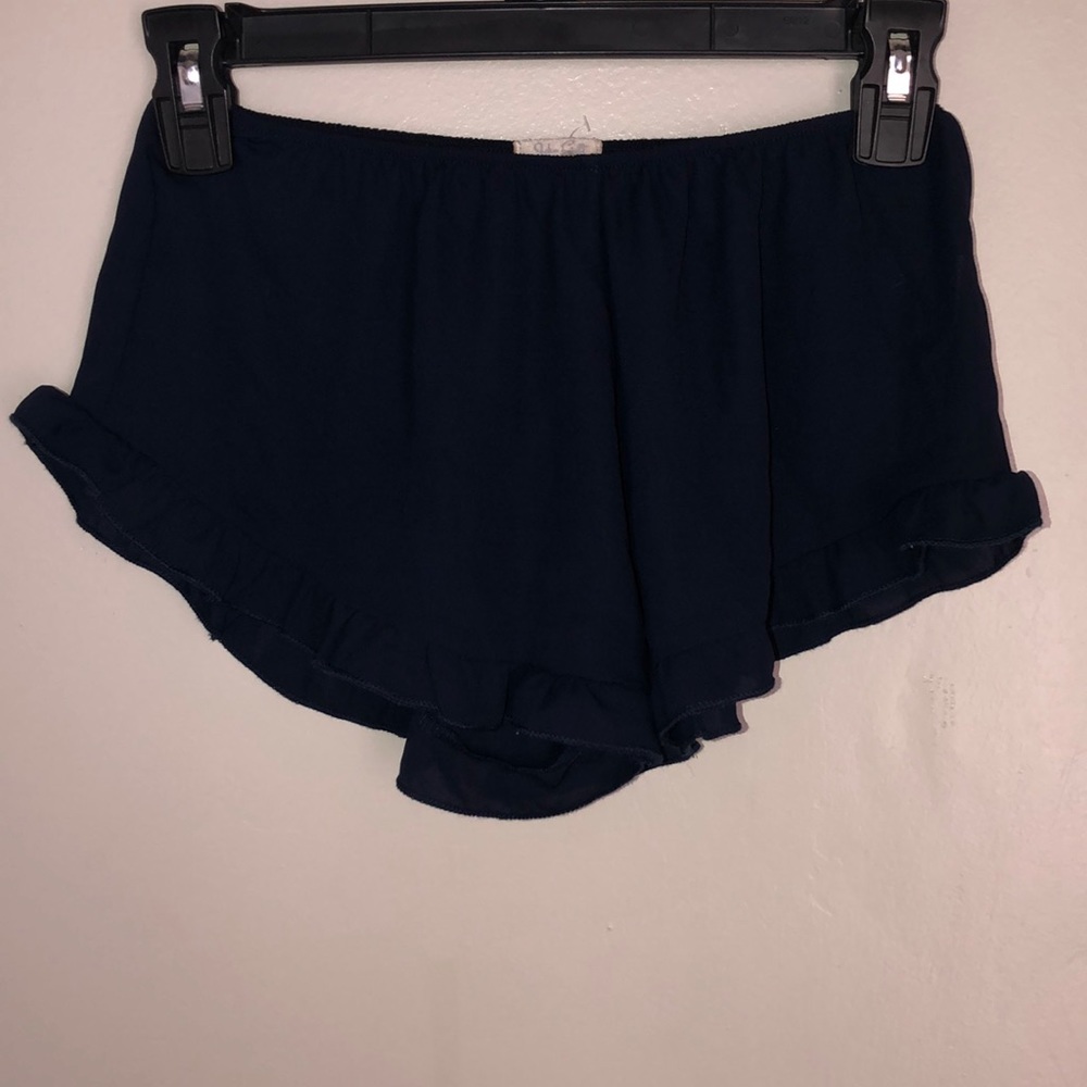 Brandy Melville Navy Satin Vodi Short Shorts